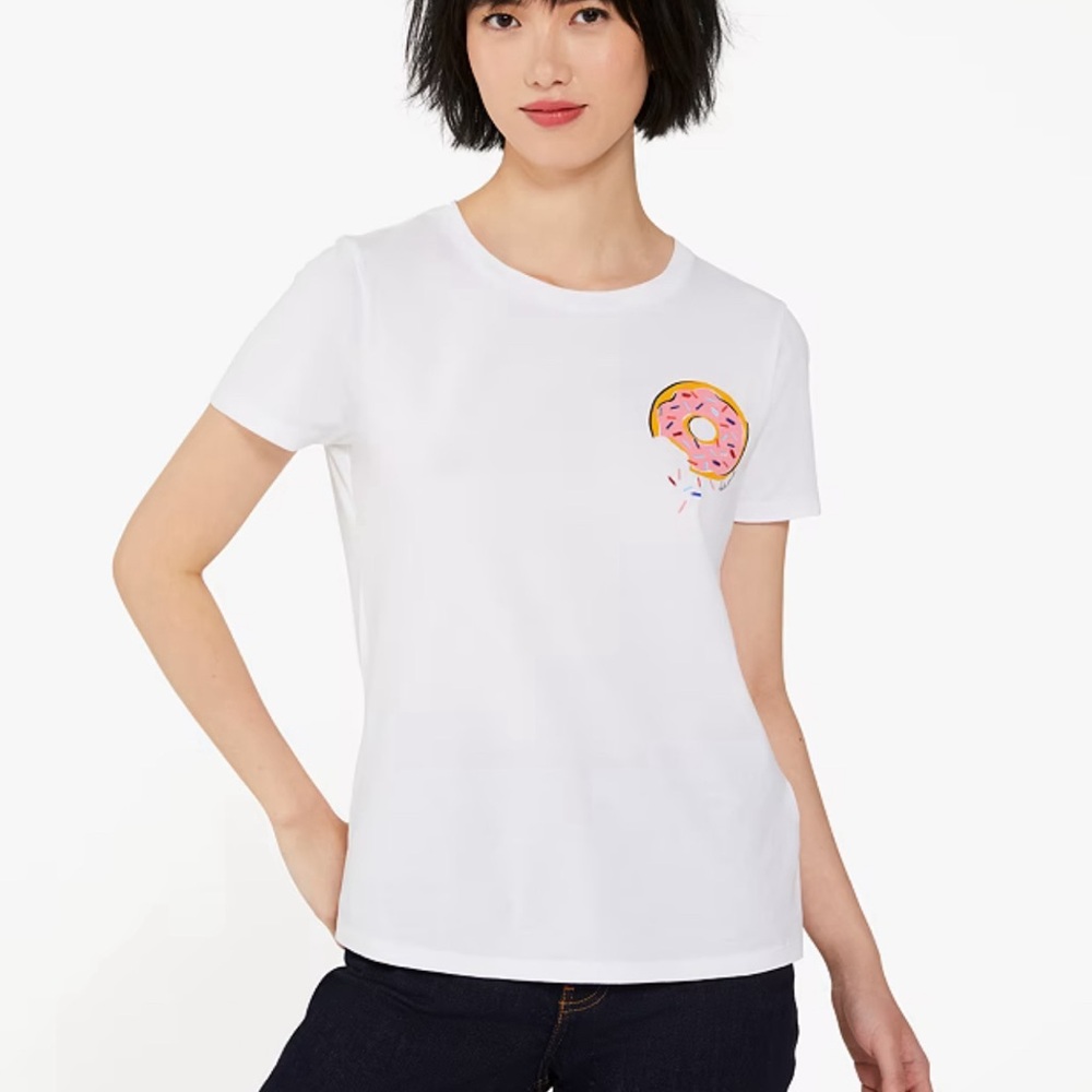 Kate spade Coffee shop donut tee